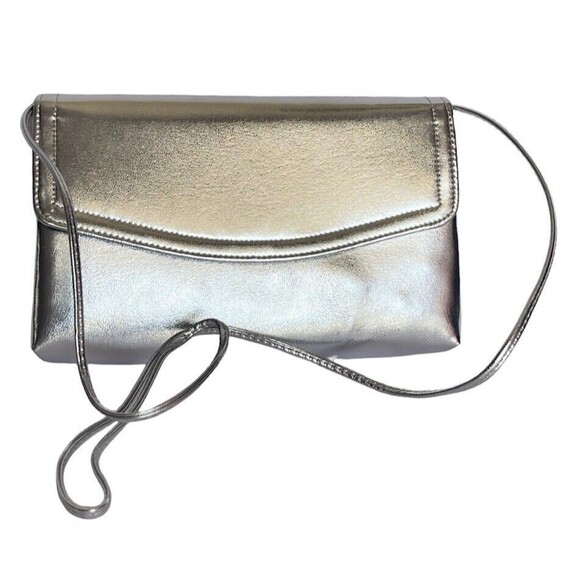 Unknown Handbags - Vintage Women Silver Crossbody Bag